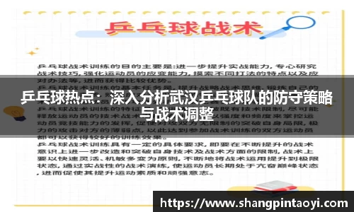 乒乓球热点：深入分析武汉乒乓球队的防守策略与战术调整