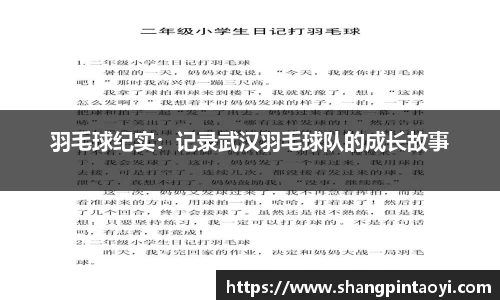 羽毛球纪实：记录武汉羽毛球队的成长故事